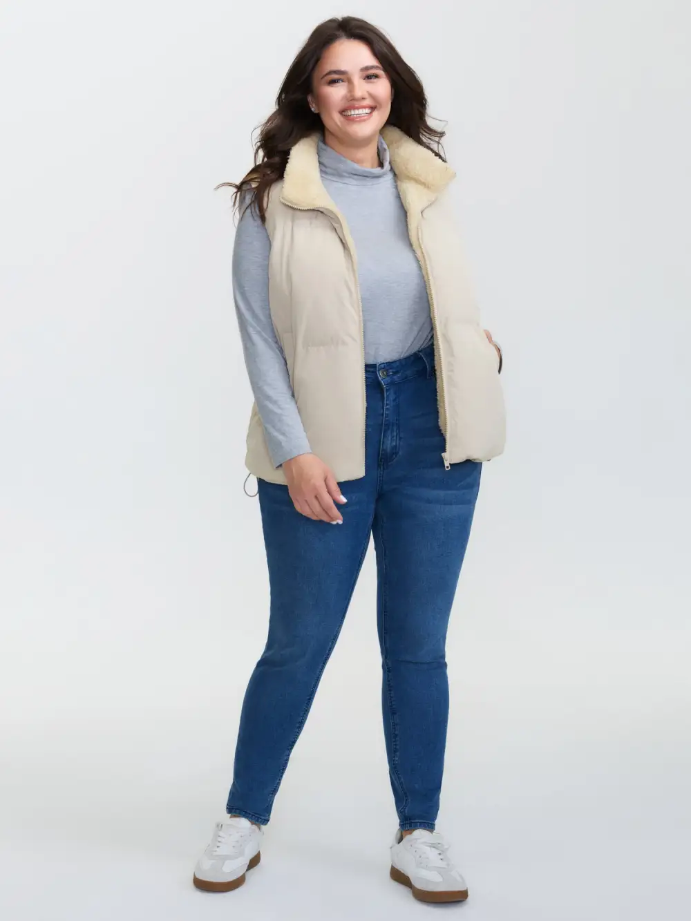 Puffer Zipper Quilted Vest