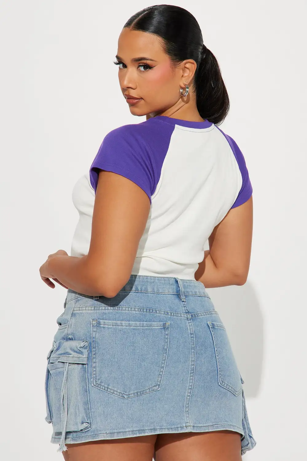 LSU Tigers Raglan Top - Purple