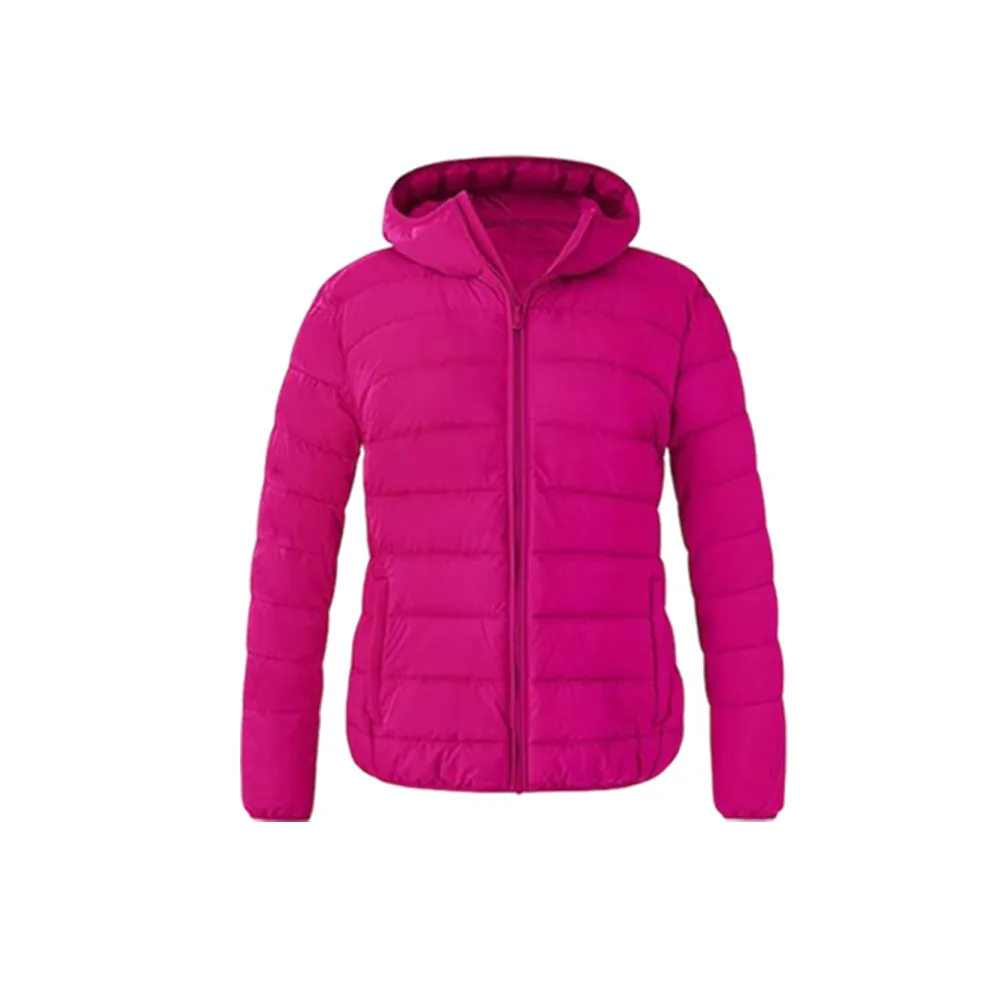 Women's Plus Size Packable Hooded Lightweight Puffer Jacket (Winter/Christmas Gift)