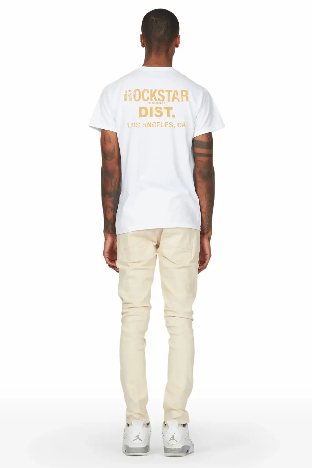 Lake White/Beige T-Shirt/Slim Fit Jean Bundle