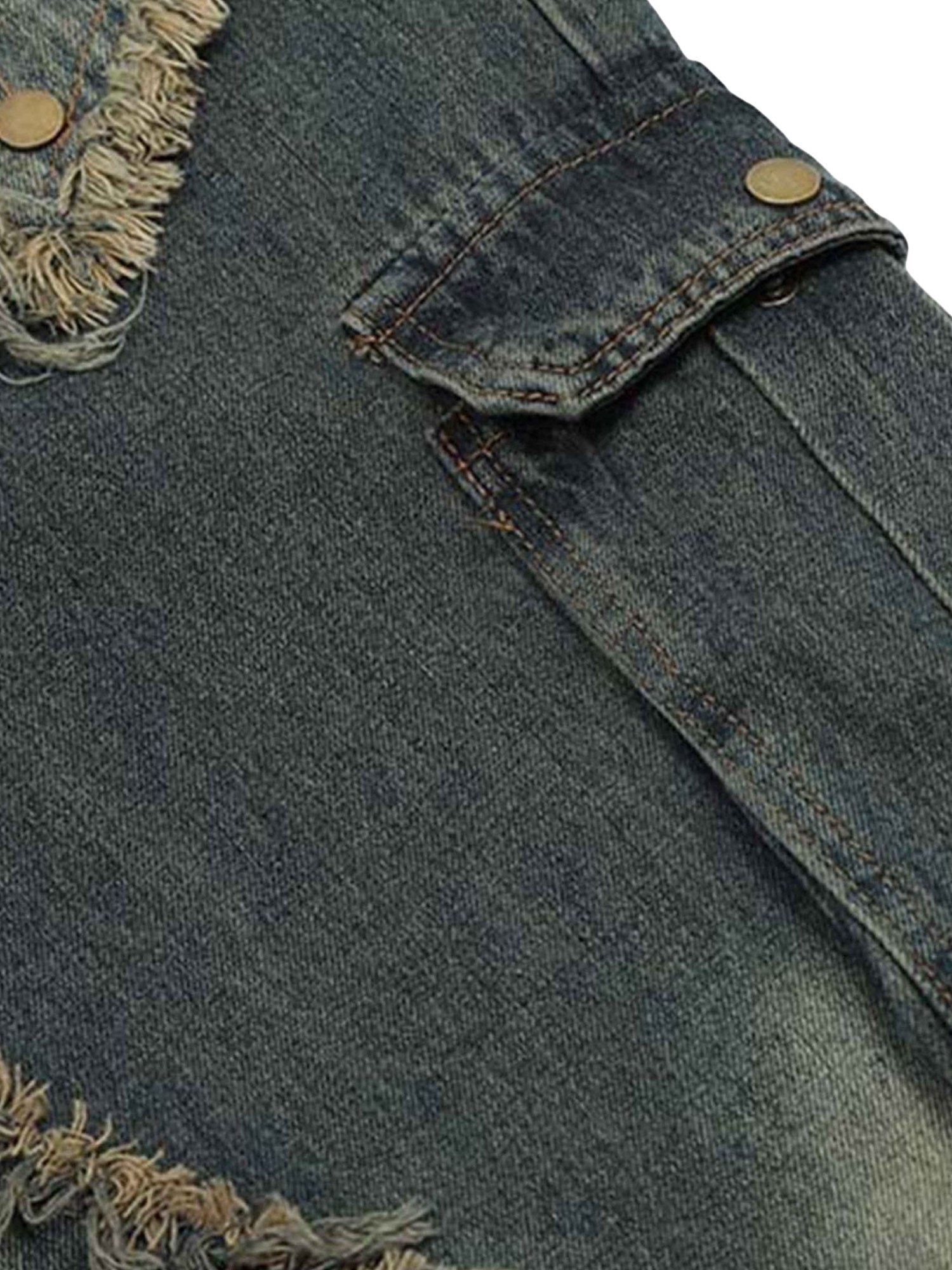 Patch Embroidered Straight-leg Jeans - 1572