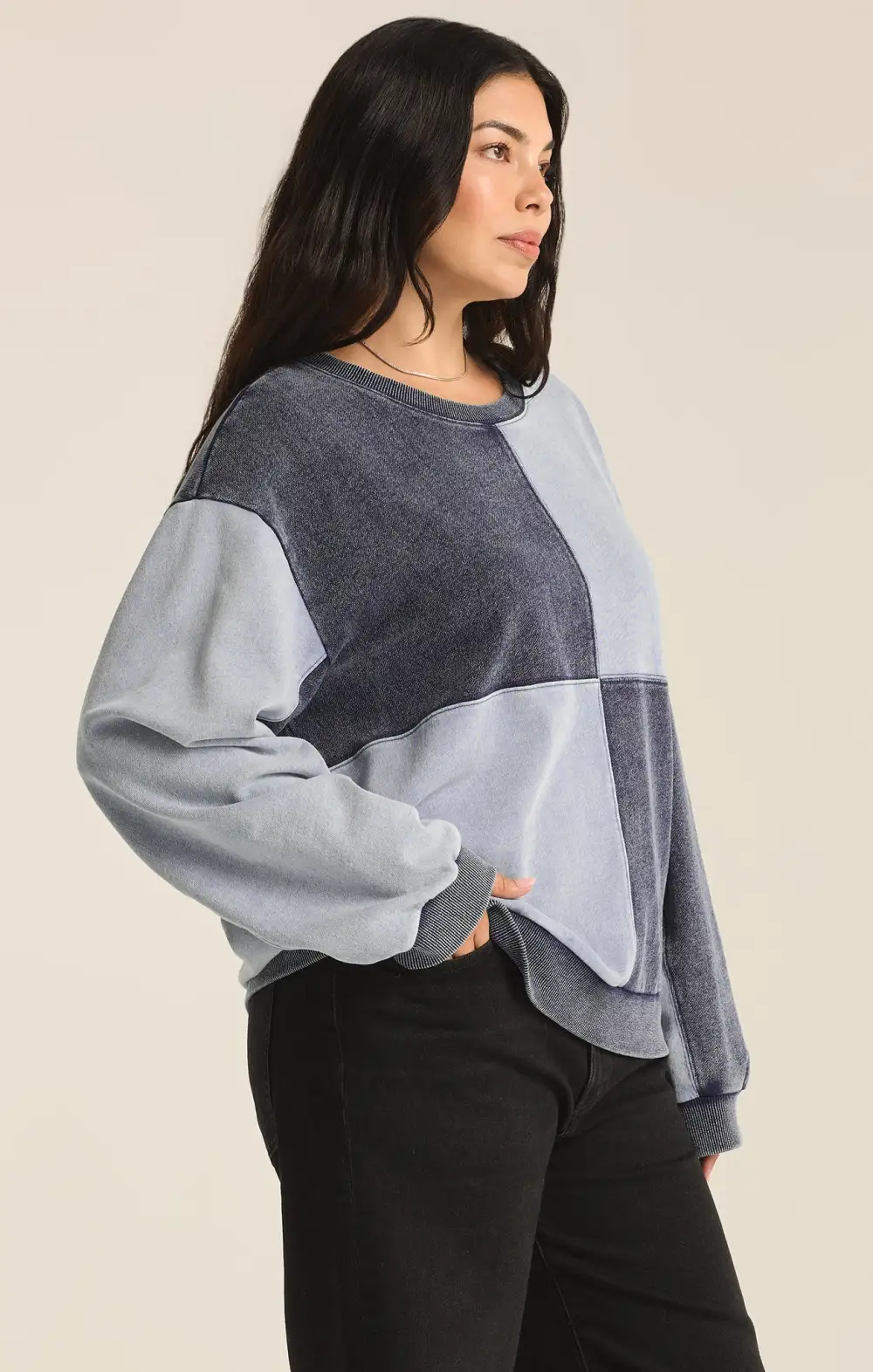 Fair & Square Denim Sweatshirt