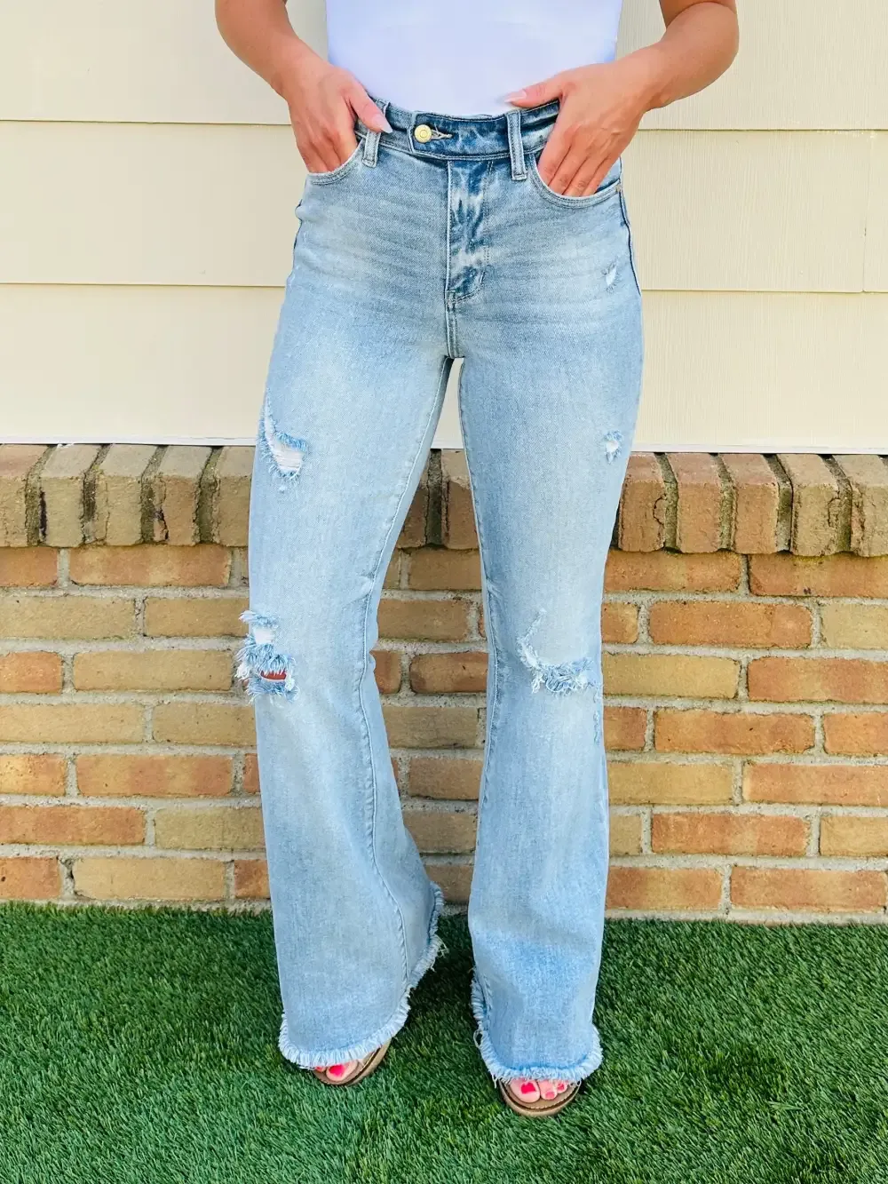 Judy Blue Look Good, Feel Better Flare Jeans