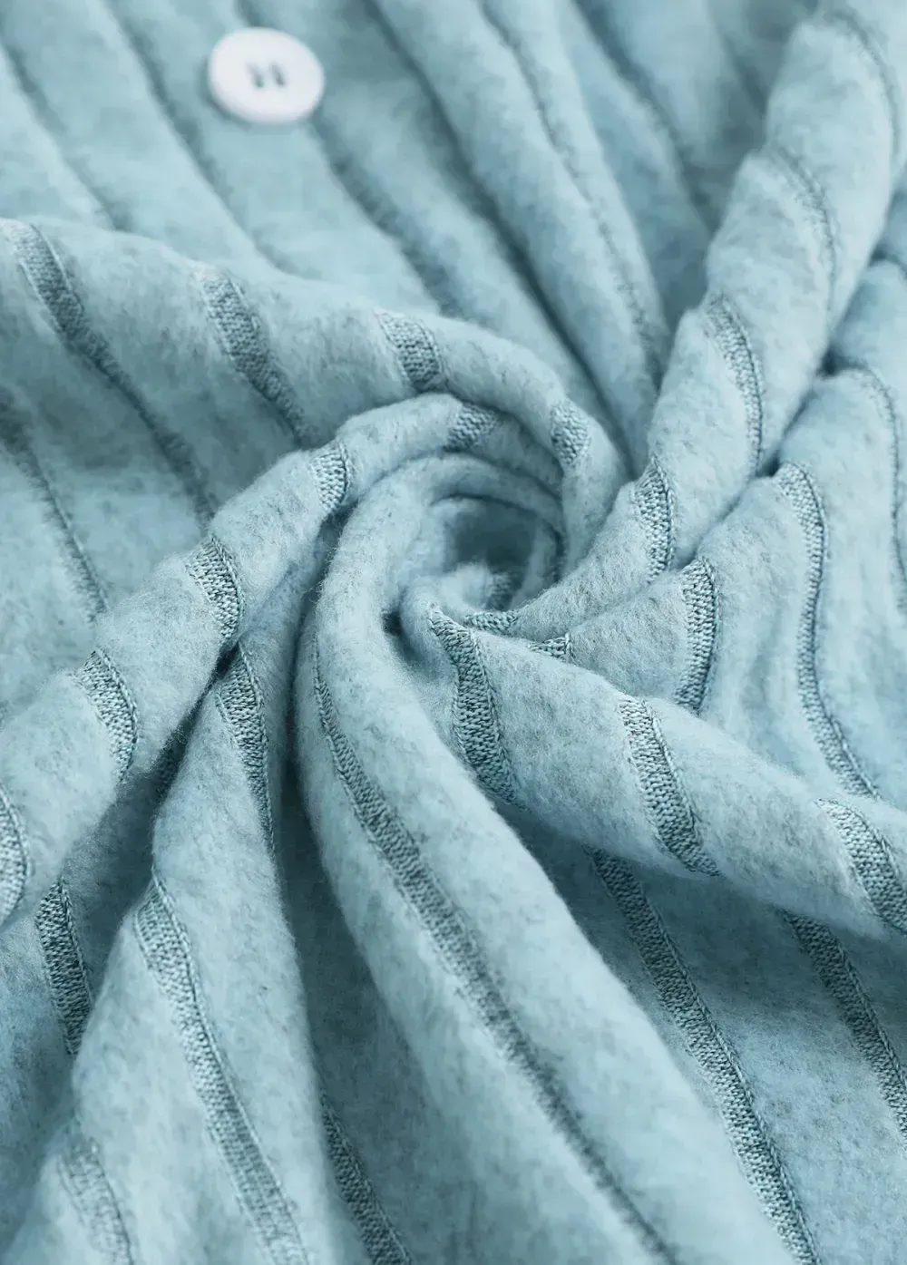 Light Blue Long Sleeve Fake Two Piece Twinset