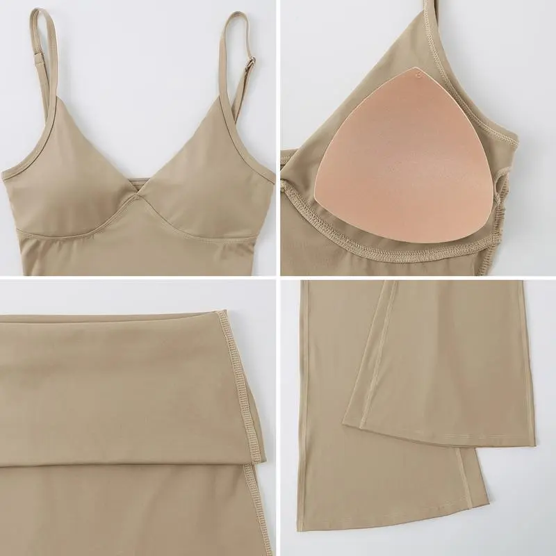 Women's 2-Piece Deep V Crop Cami & Flared Pants Set