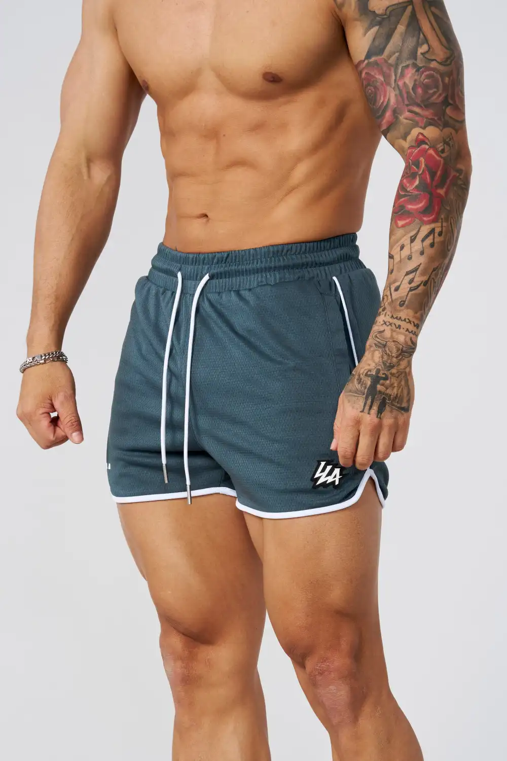 1037 - Mesh Bodybuilding Shorts