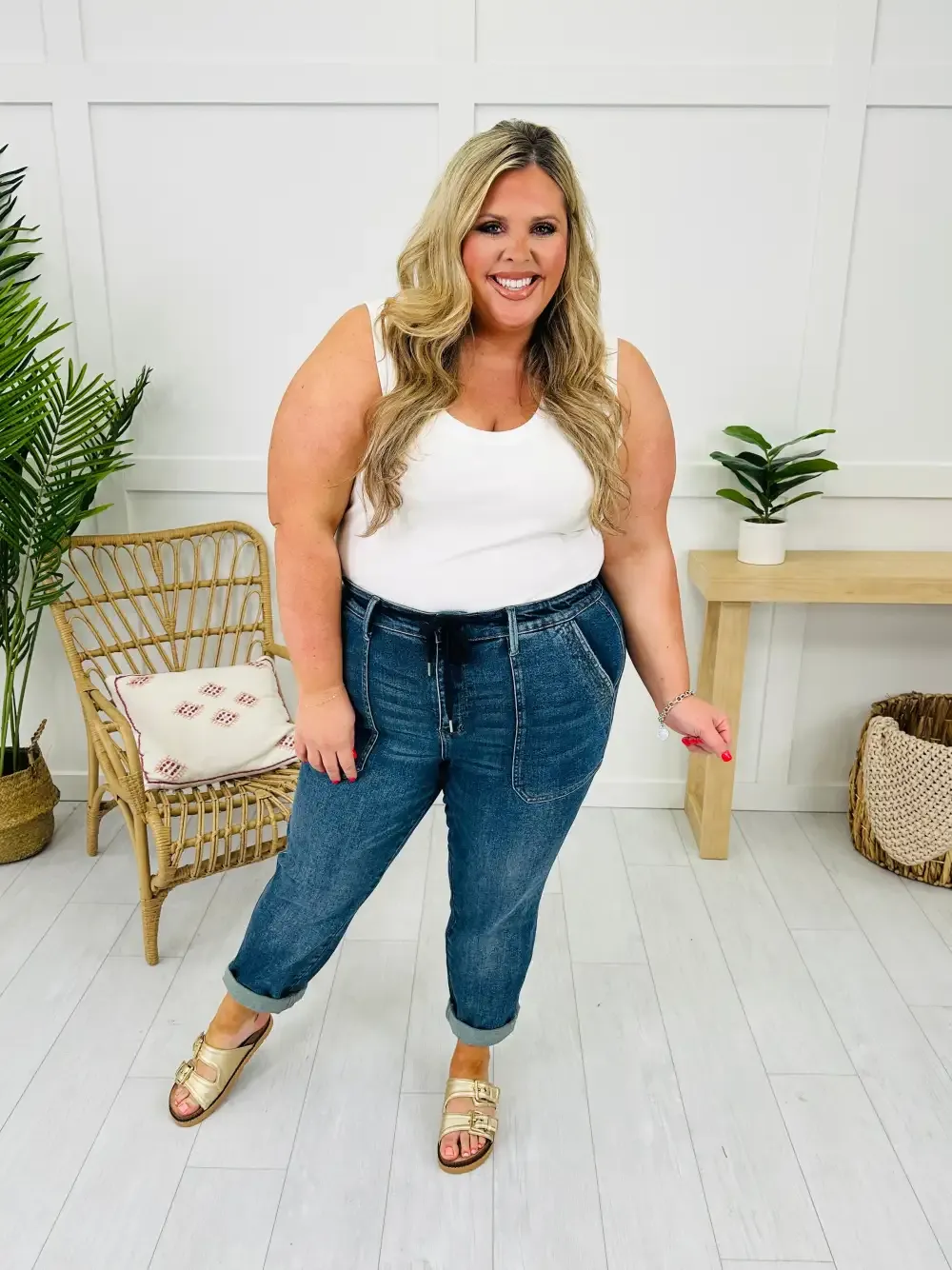 Judy Blue Something About You Denim Joggers