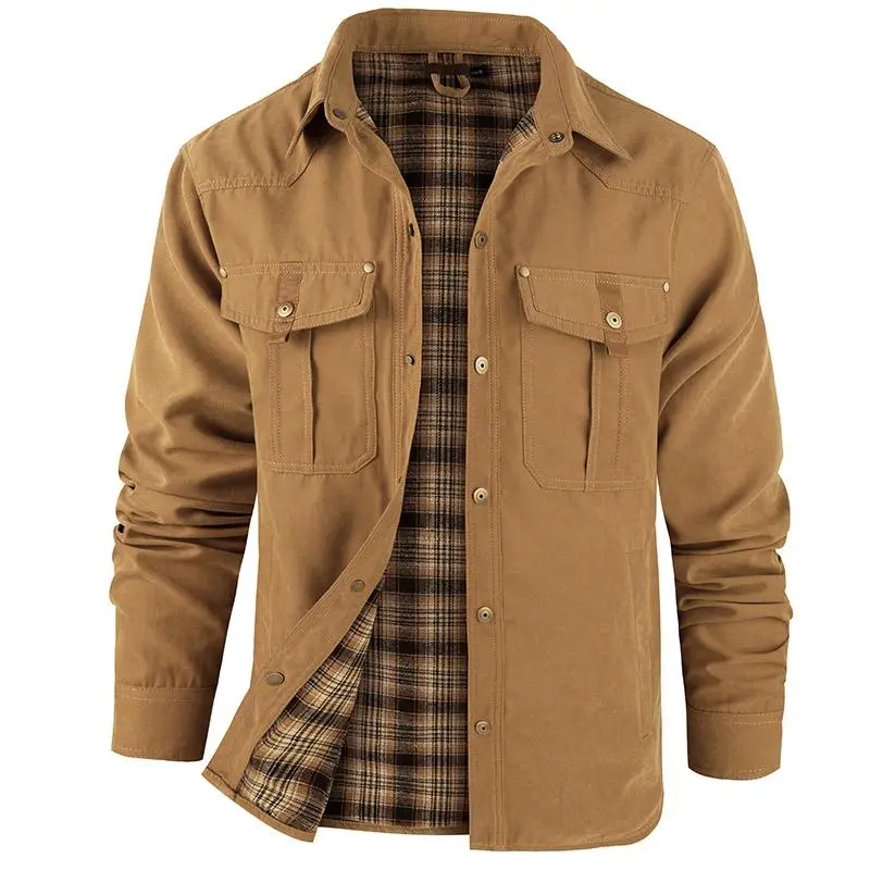 Men's Flannel Lined Smock Jacket