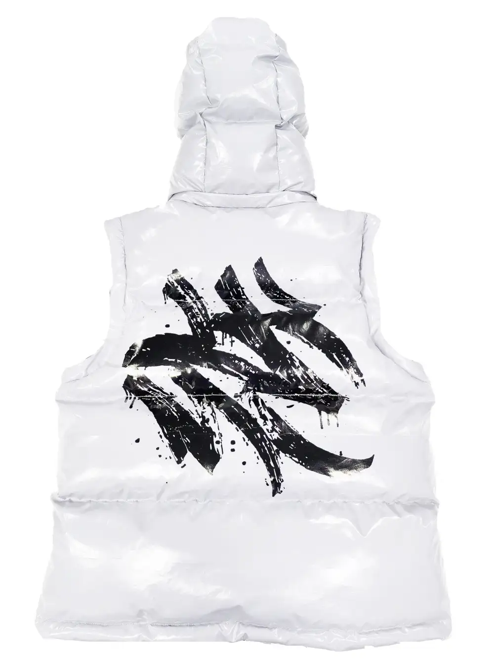 Puffer Jacket w/ detachable sleeves (bodywarmer) WHITE