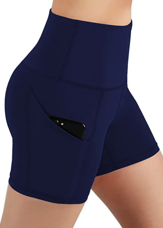 Pocket Detail High Waisted Swim Shorts