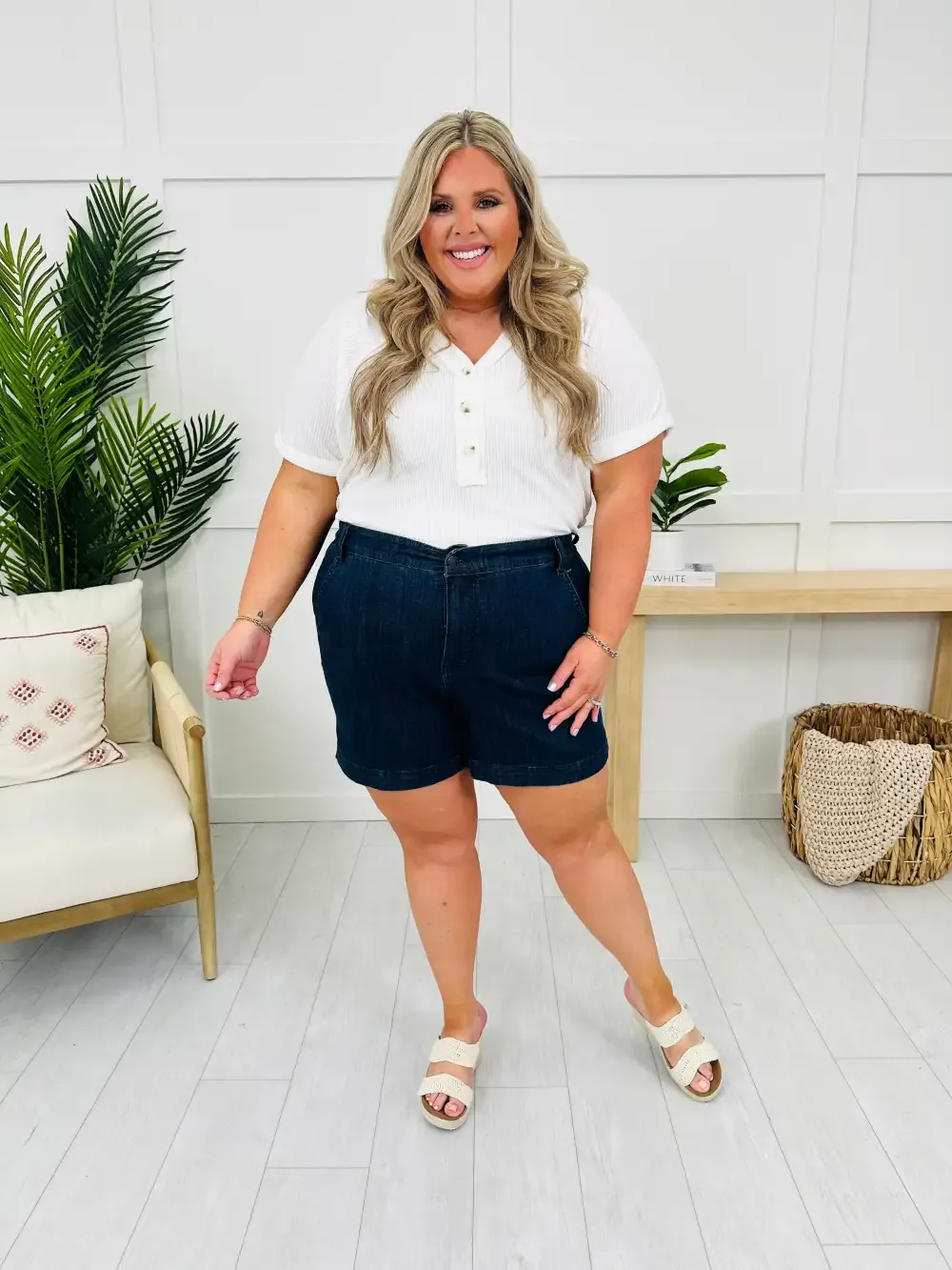 Judy Blue Short and Sweet Trouser Shorts