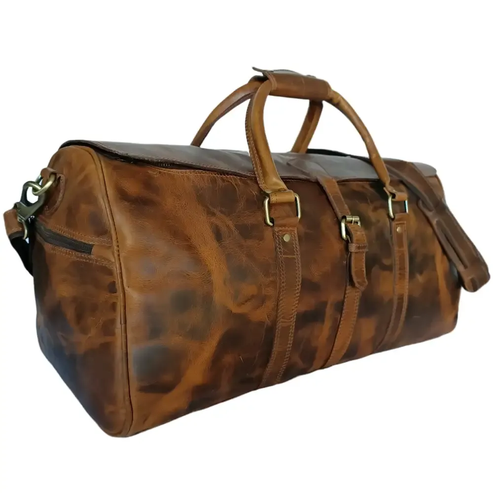 Beige Hard Wax Travel Bag