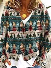 Women's Coat Casual Jacket Warm Comfortable Print Fashion Modern Casual Floral Going out Weekend Single Breasted Regular V Neck Regular Fit Long Sleeve Outerwear Yellow Pink Dark Pink Fall Winter