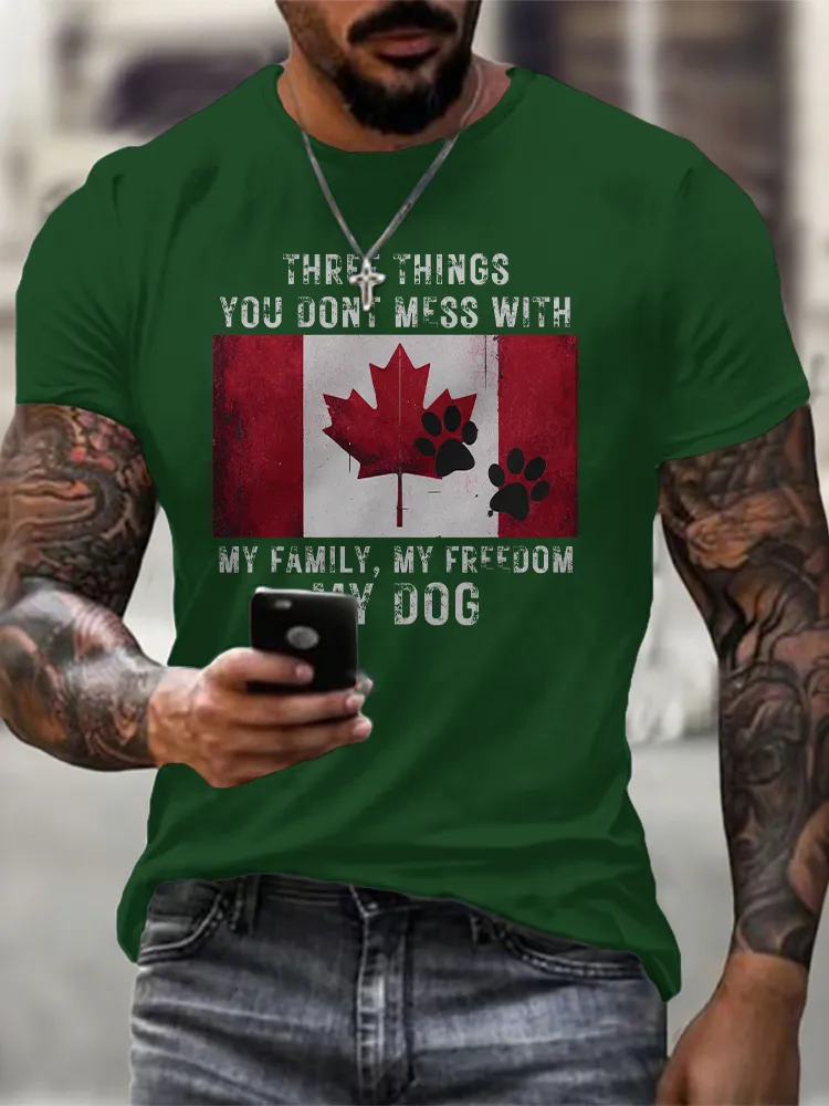 Men'S We Are Canada Strong We Will Never Yield To Tru.p T-Shirt