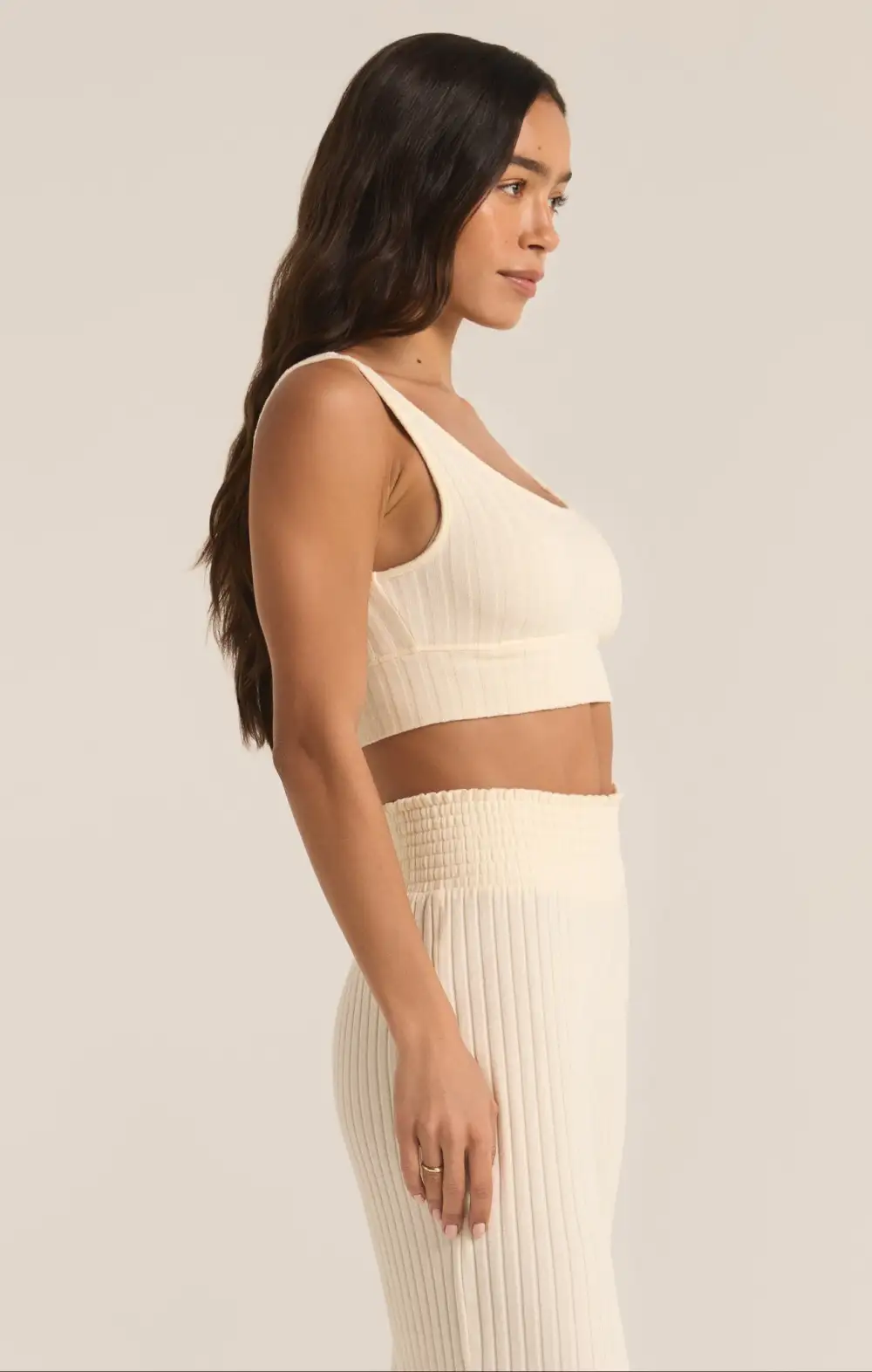 Zoe Silky Rib Tank Bra