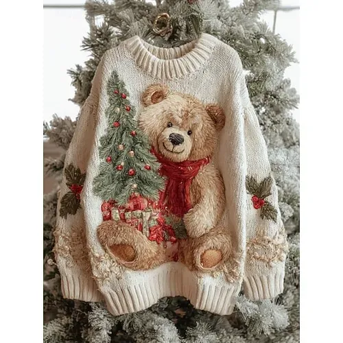 Women's Sweater Cardigan Casual Soft Animal Ribbed Hooded Pocket Buttons Knitted Long Sleeve Long Tops Knit Outdoor Daily Weekend Pink Blue Fall Winter