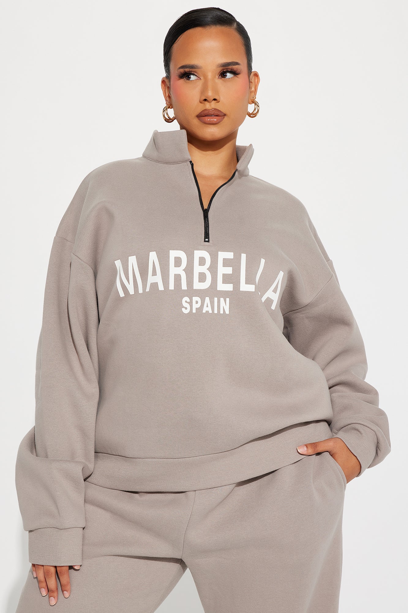 Marbella Sweatpant Set - Stone