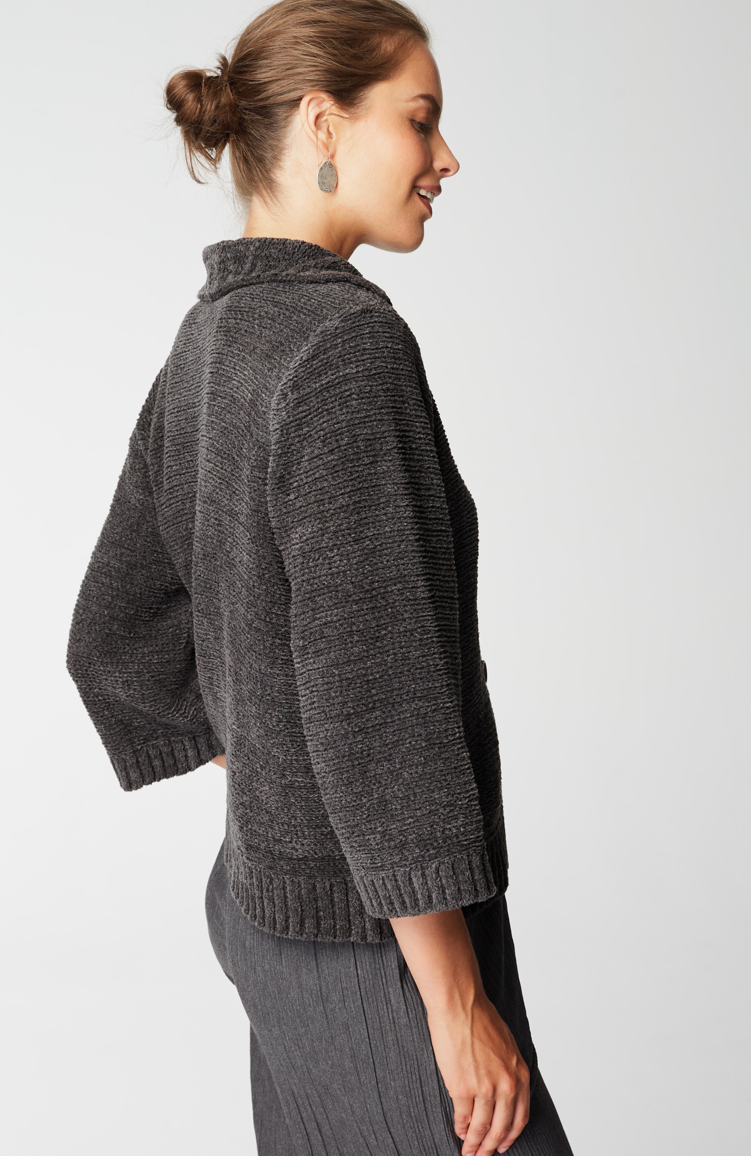 Pure Jill Button-Front Cardi