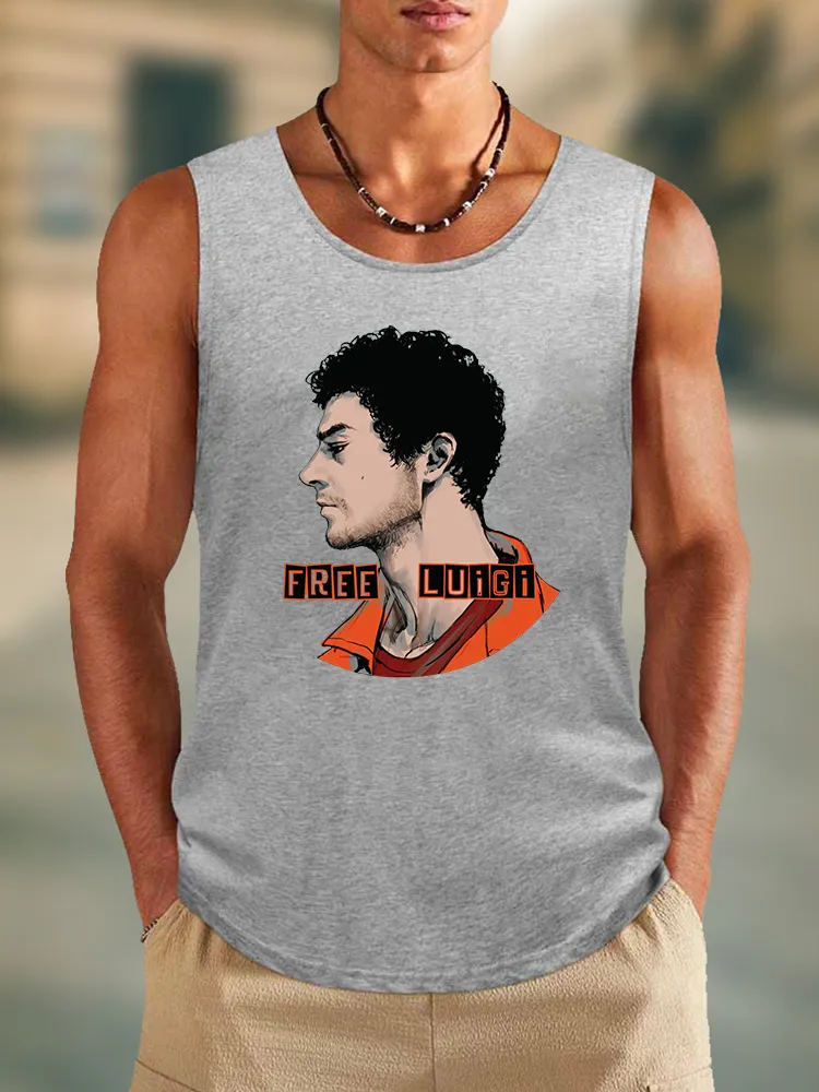 Men'S Free Luigi Round Neck Cotton Vest