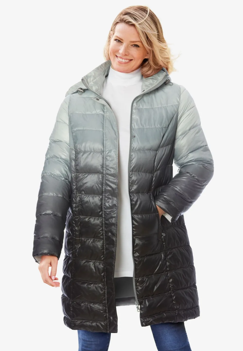 Long Packable Puffer Jacket