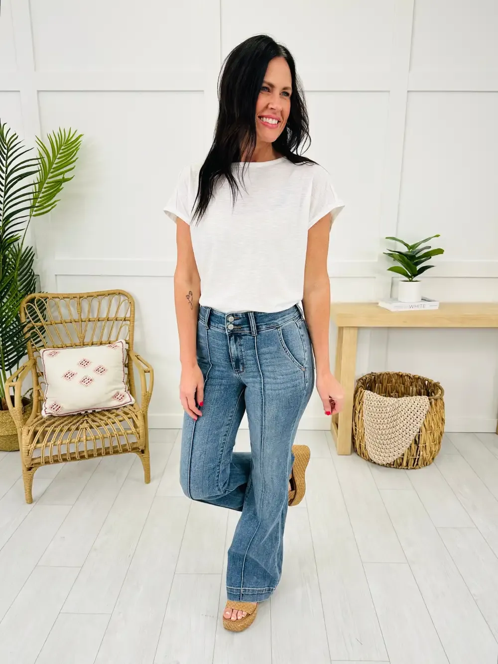 Judy Blue Stop and Stare Flare Jeans