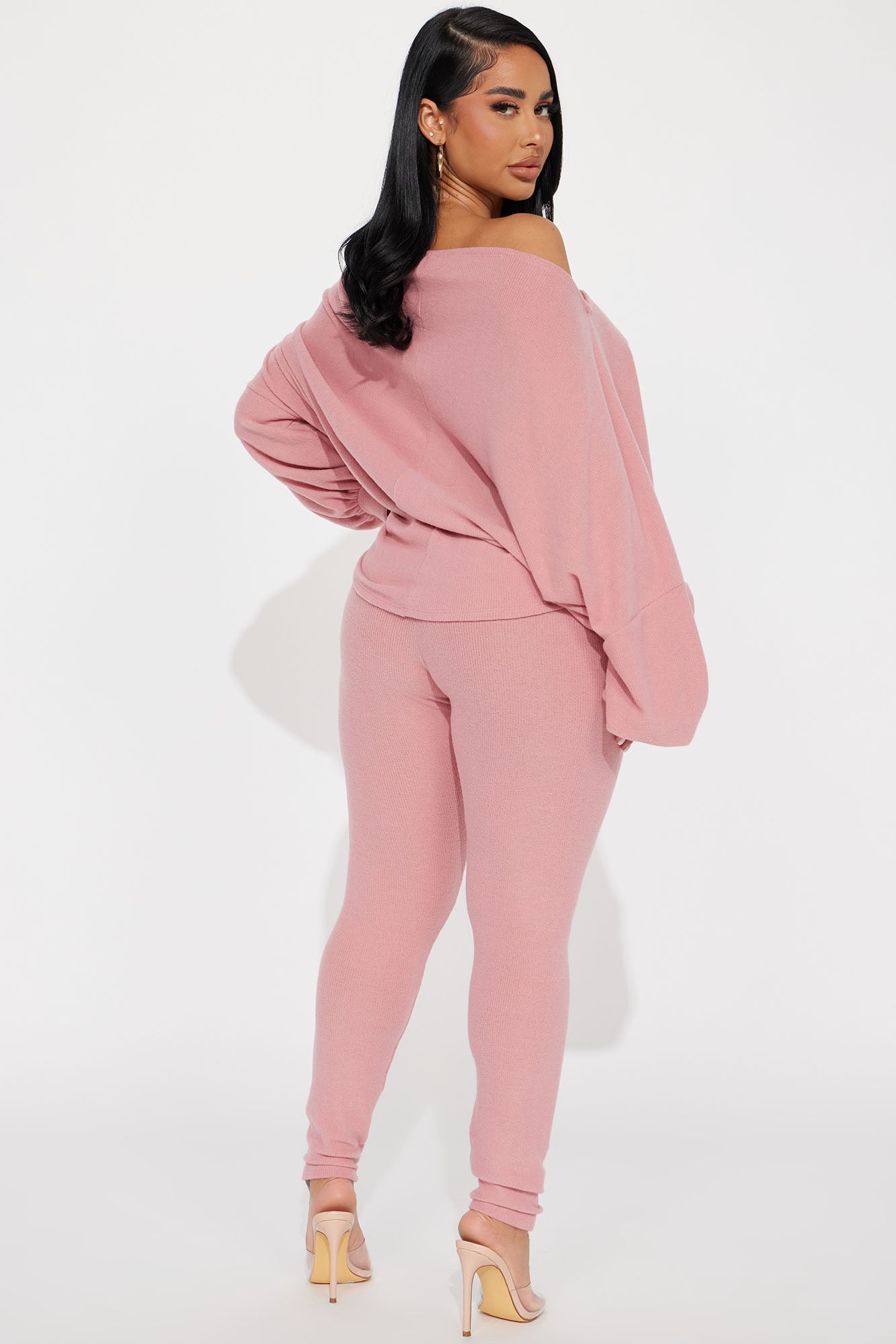 Comfy Mood Legging Set - Mauve