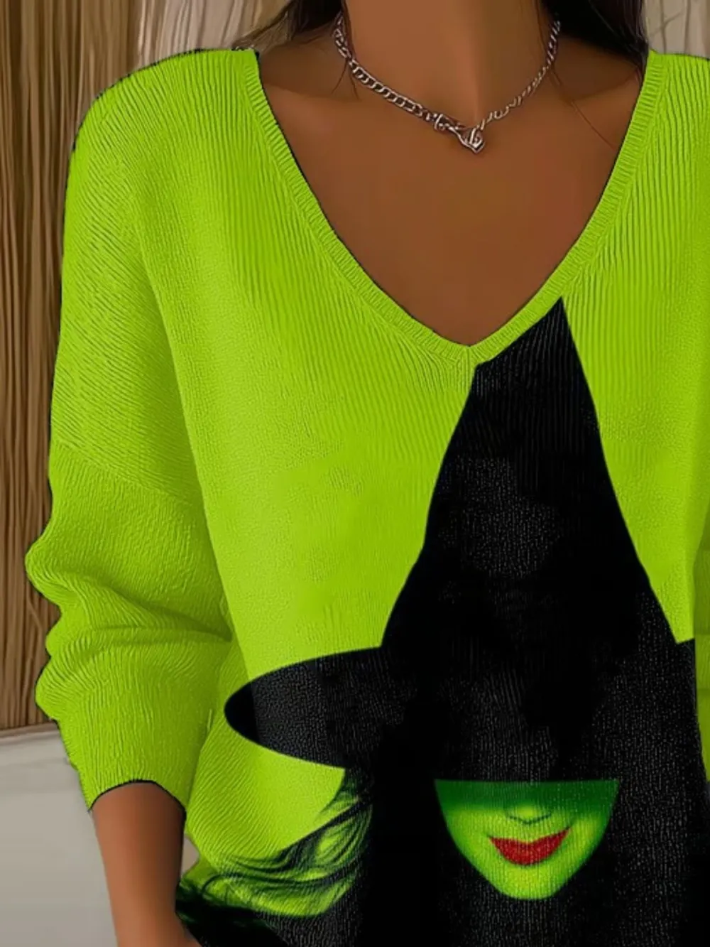 Cotton Casual Regular Fit V Neck Sweater