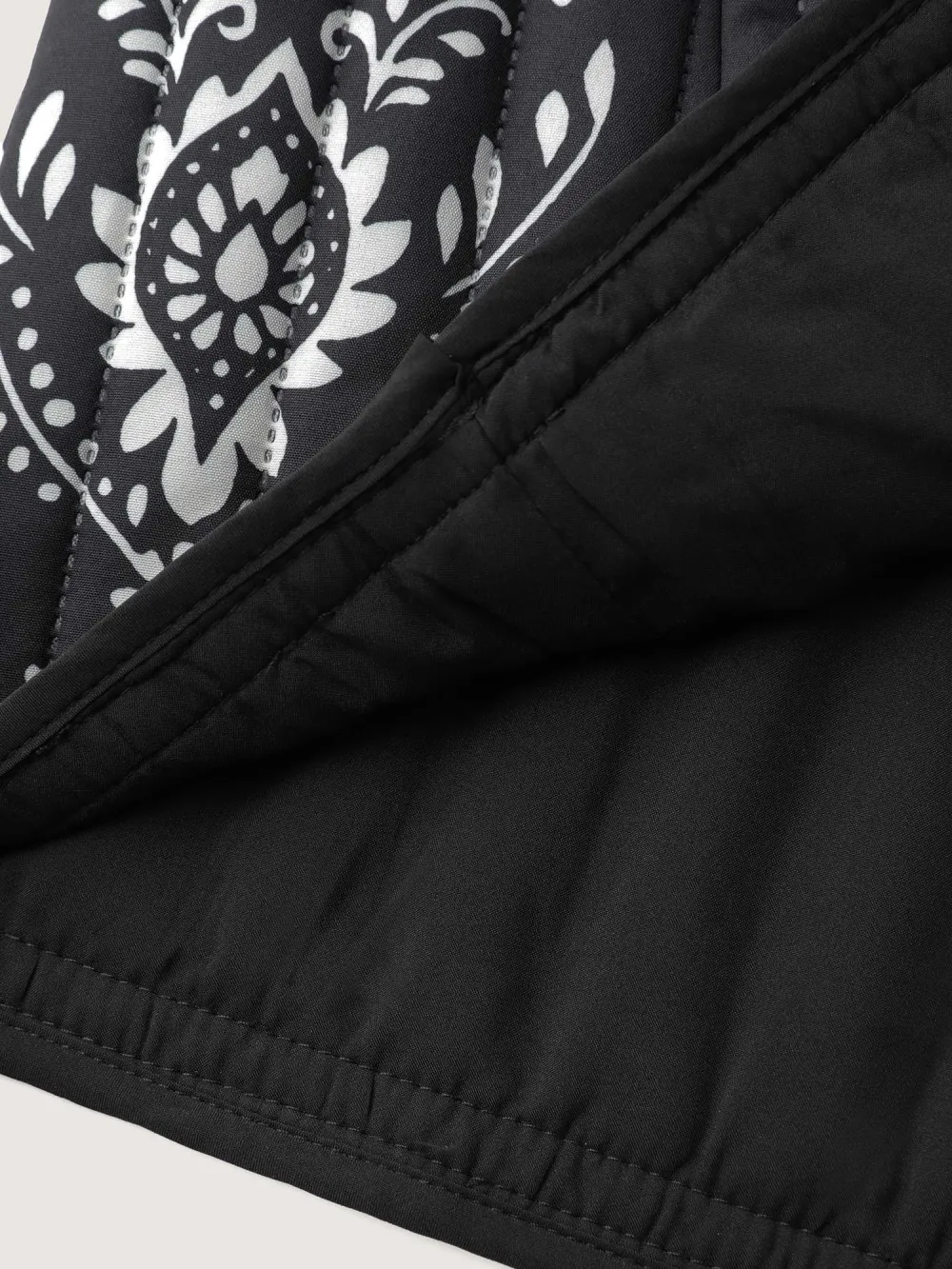 Boho Print Double Front-Tie Vest