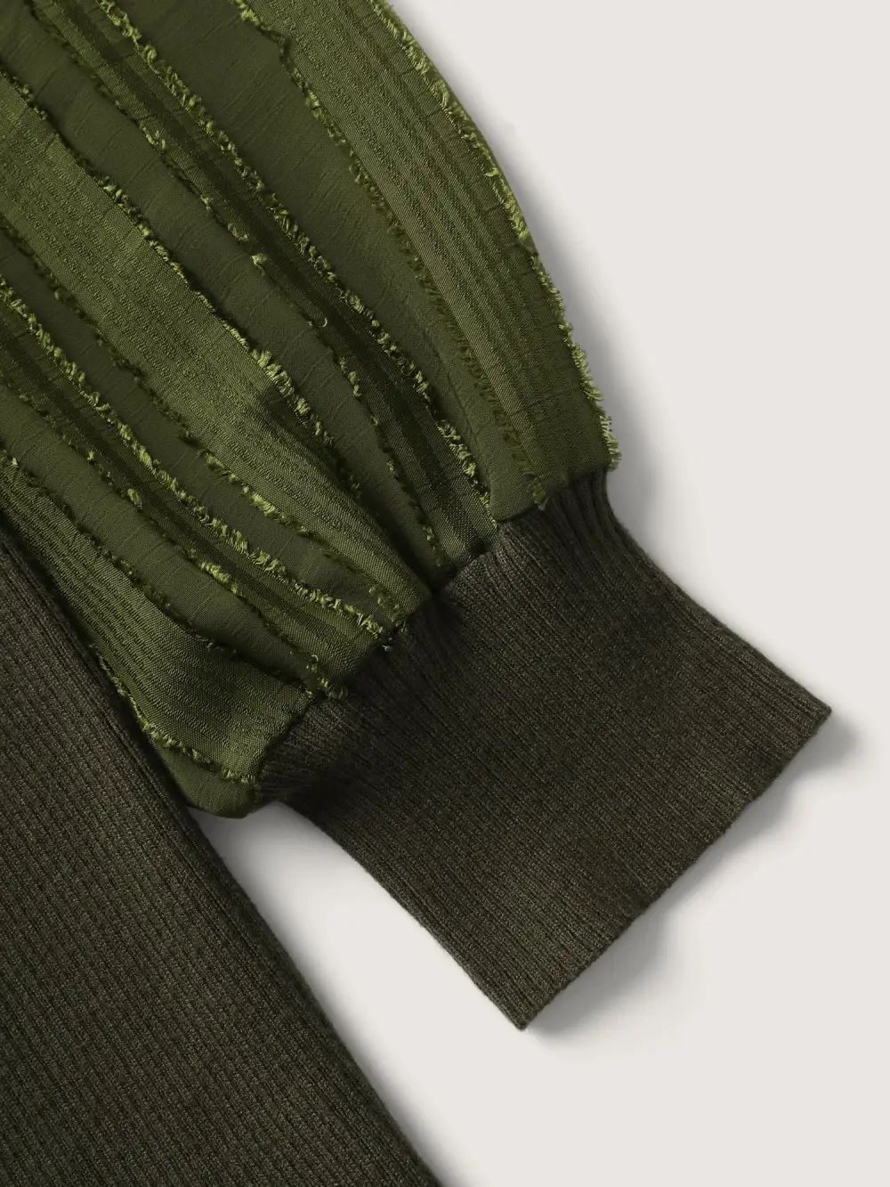 Bodycon Fit Textured Square Neck Pullover