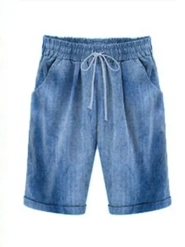 Casual Jean Denim Bermuda Short