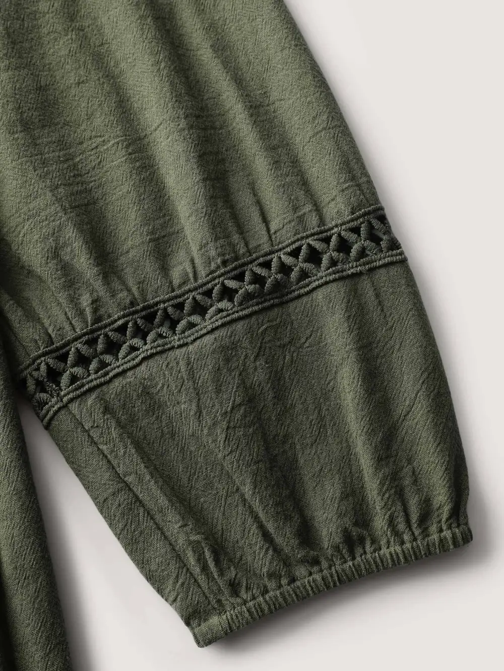 Cotton Pockets Shirred Waist Tiered Maxi Dress