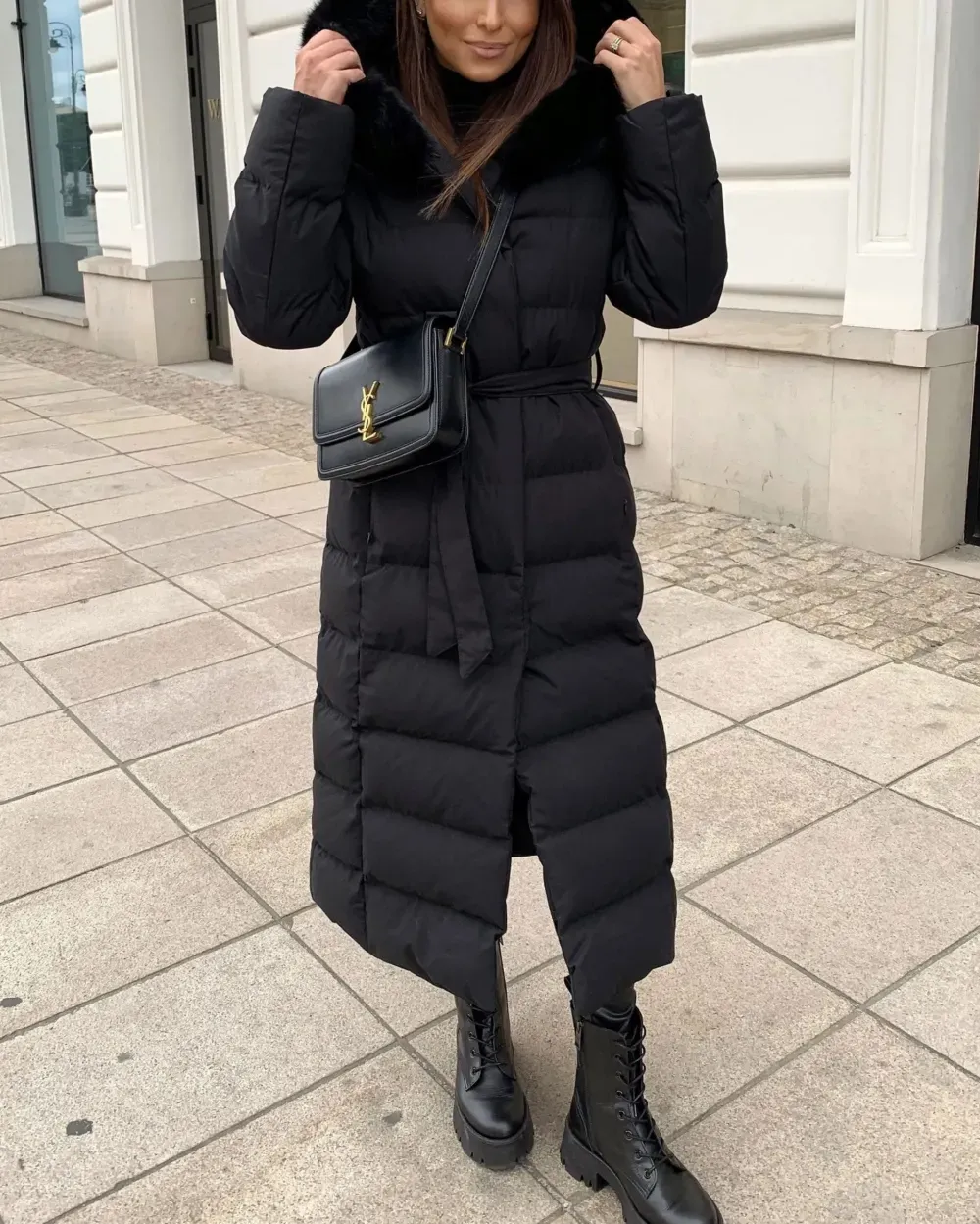 Urban Elegance Long Down Jacket