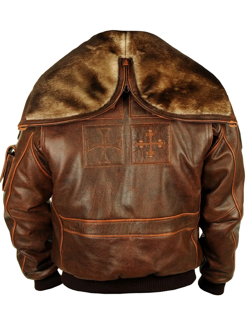 HARRIER TOP GUN CAP AVIATOR LEATHER JACKET