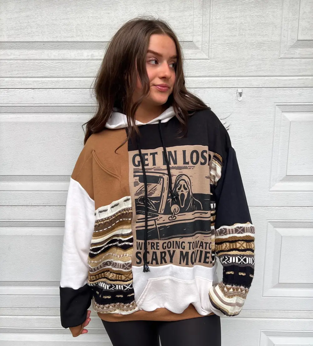 Brown hoodie sweatshirts how perfect and cozy piece for your Halloween day