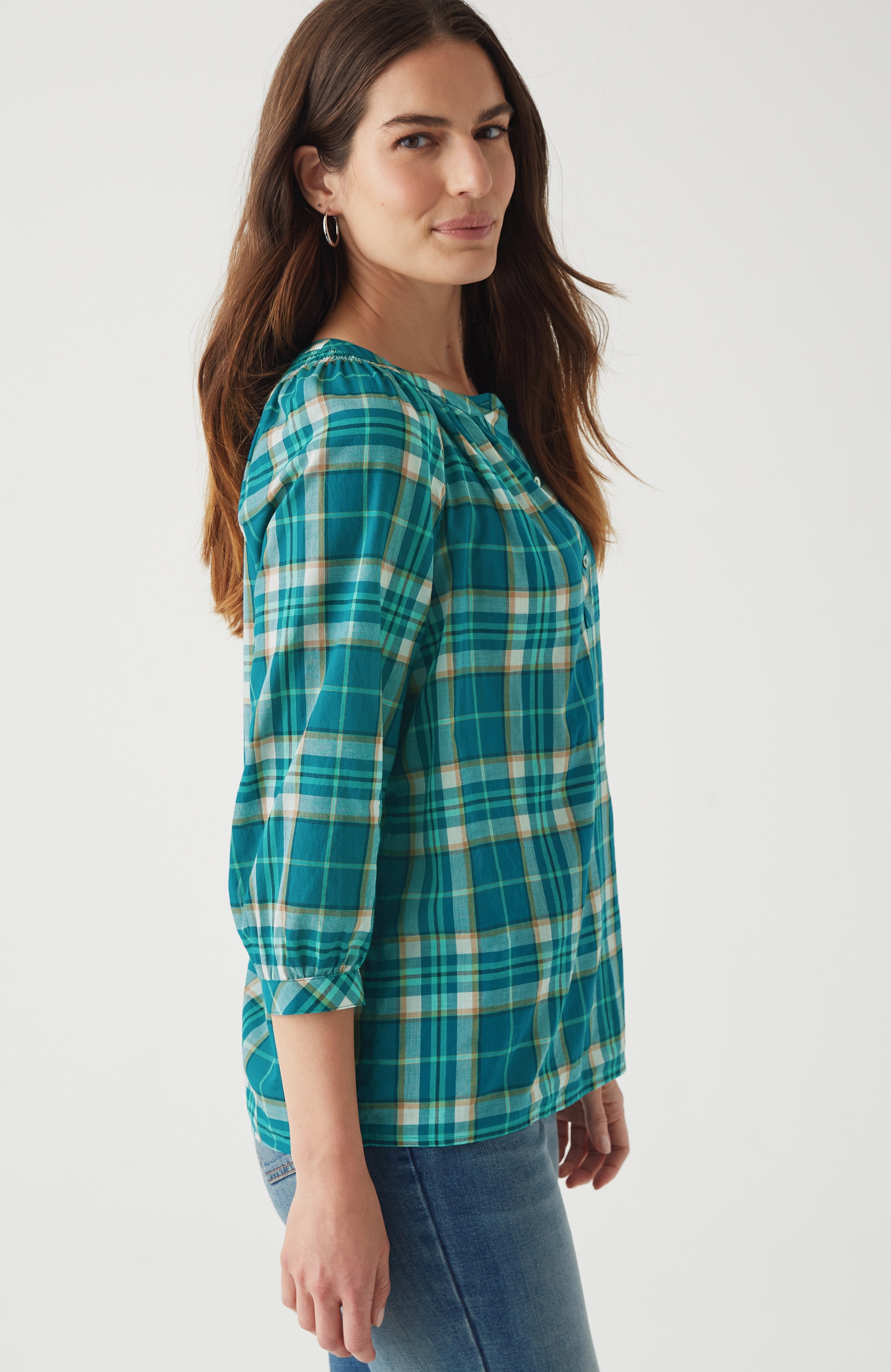 Cotton Voile Pullover Top