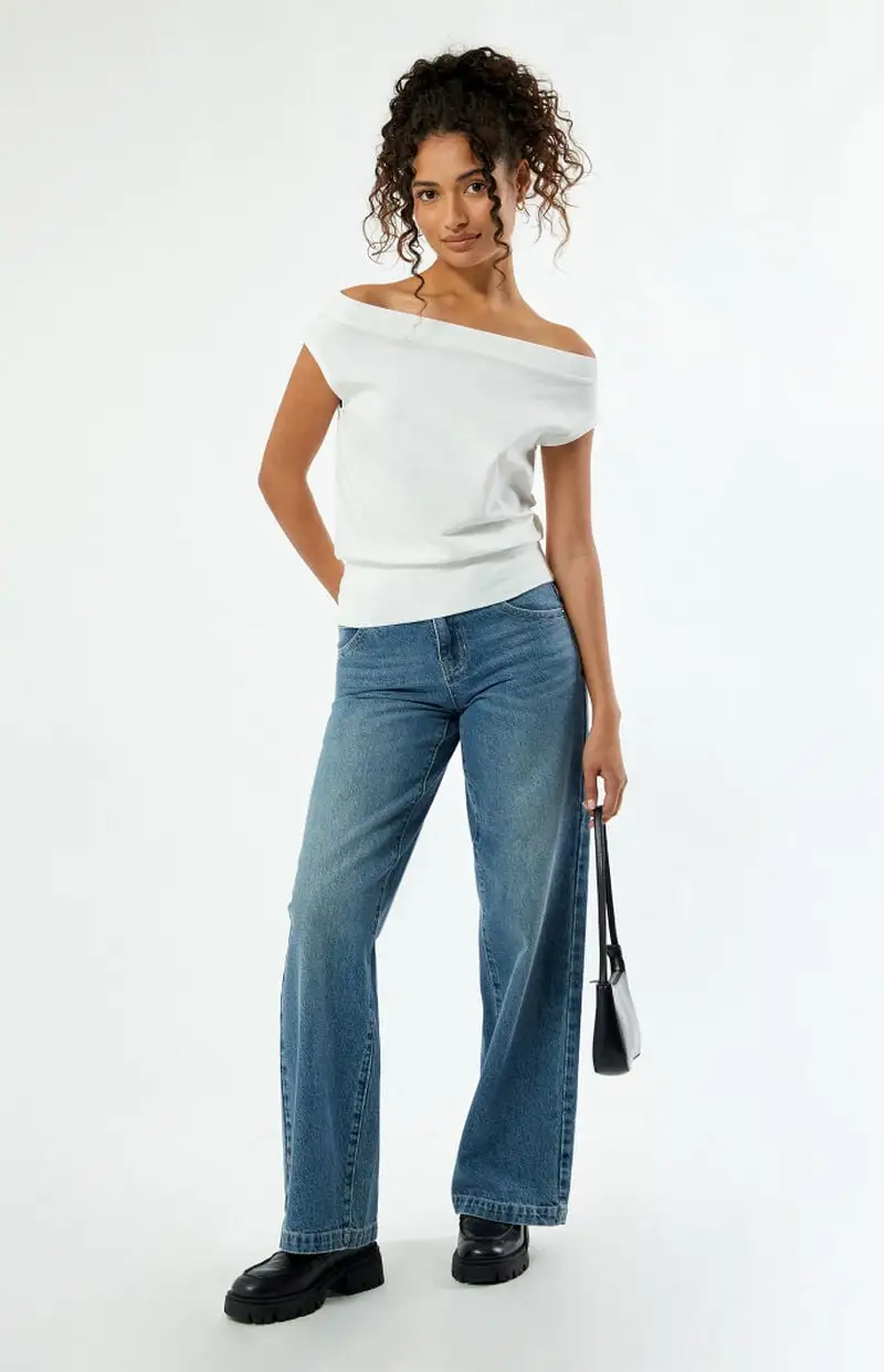 Est. PAC 1980 Sunday Off-The-Shoulder T-Shirt