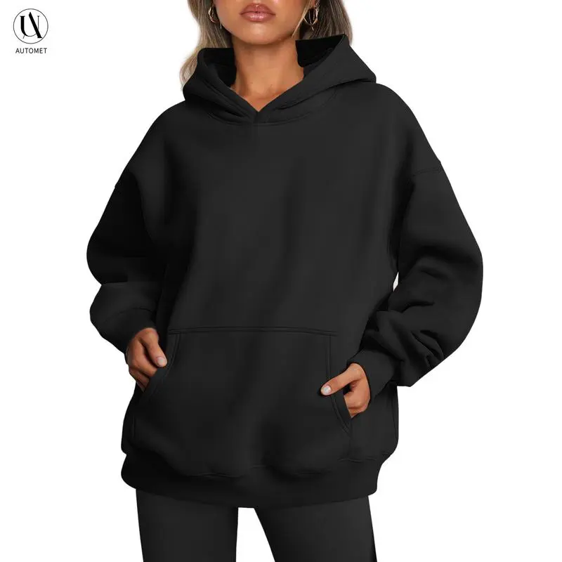 Women’s Oversized Hoodie – Fleece Pullover Sweatshirt with Pocket