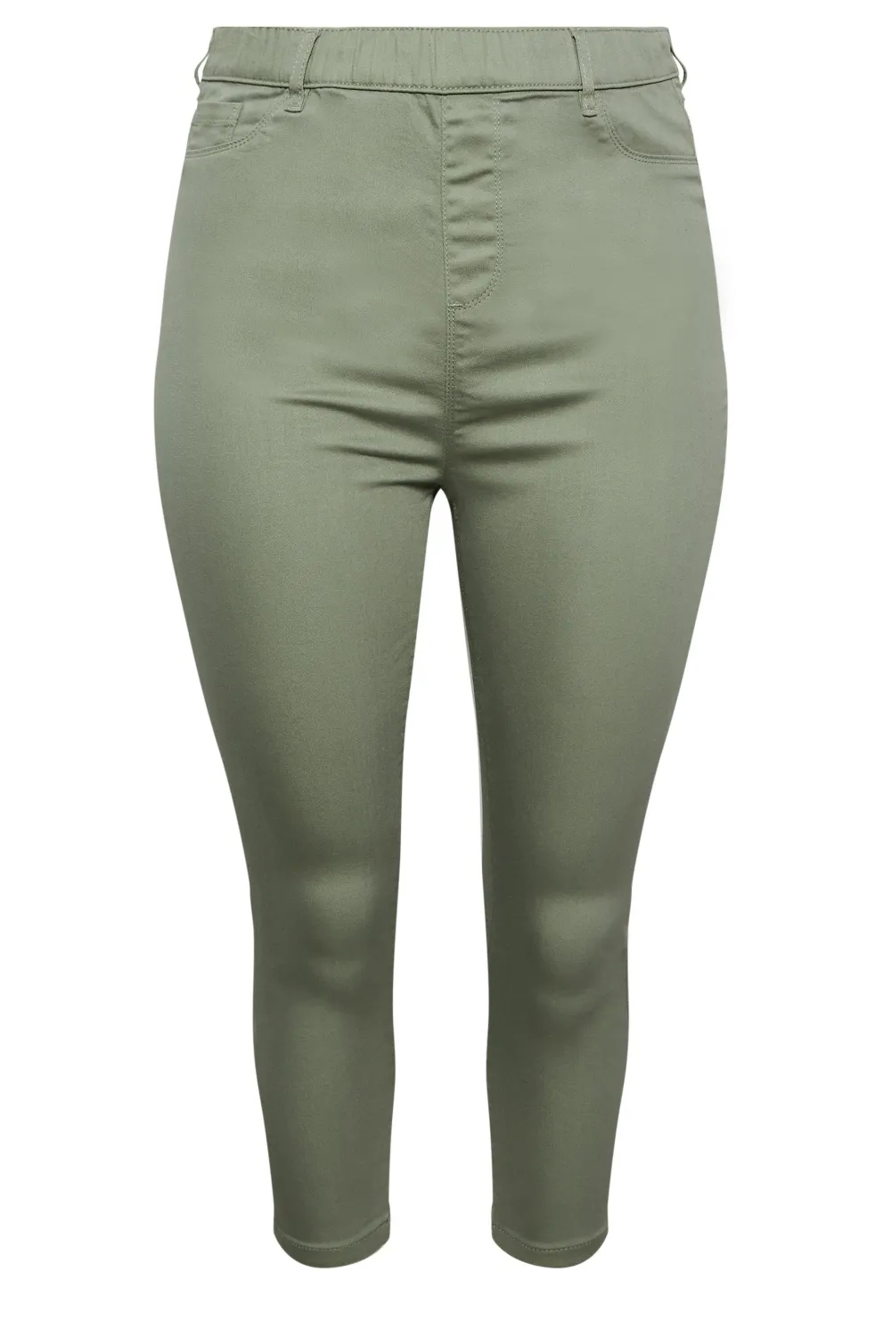 YOURS Curve Rose Pink Cropped Stretch GRACE Jeggings