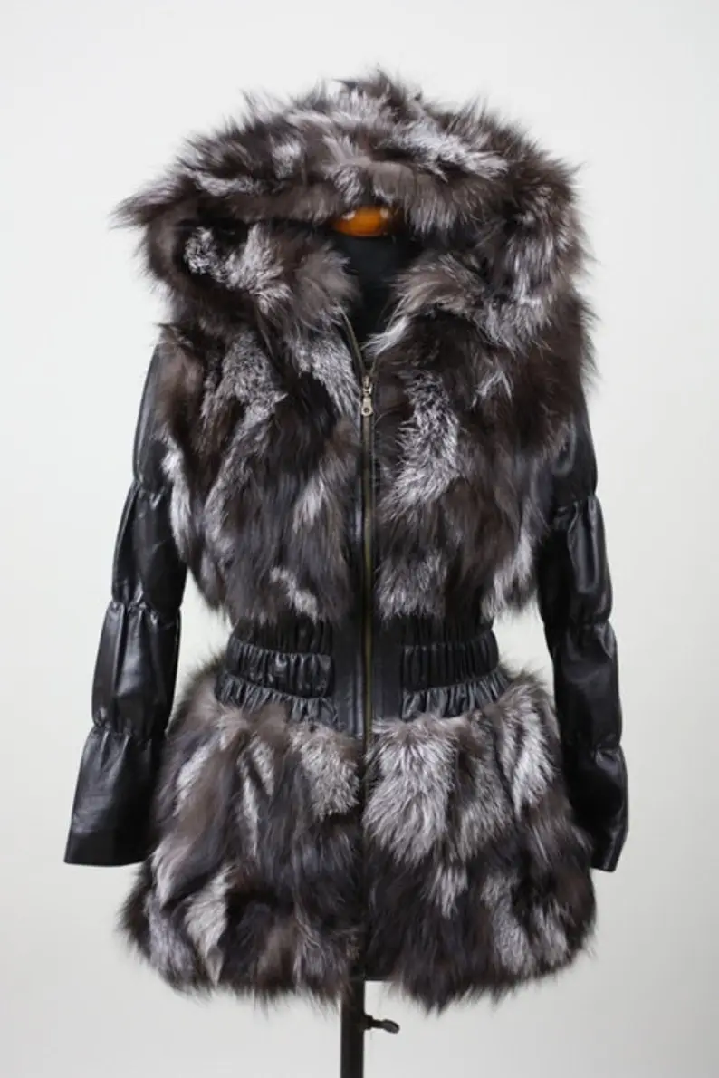 Silver Fox Fur Jacket