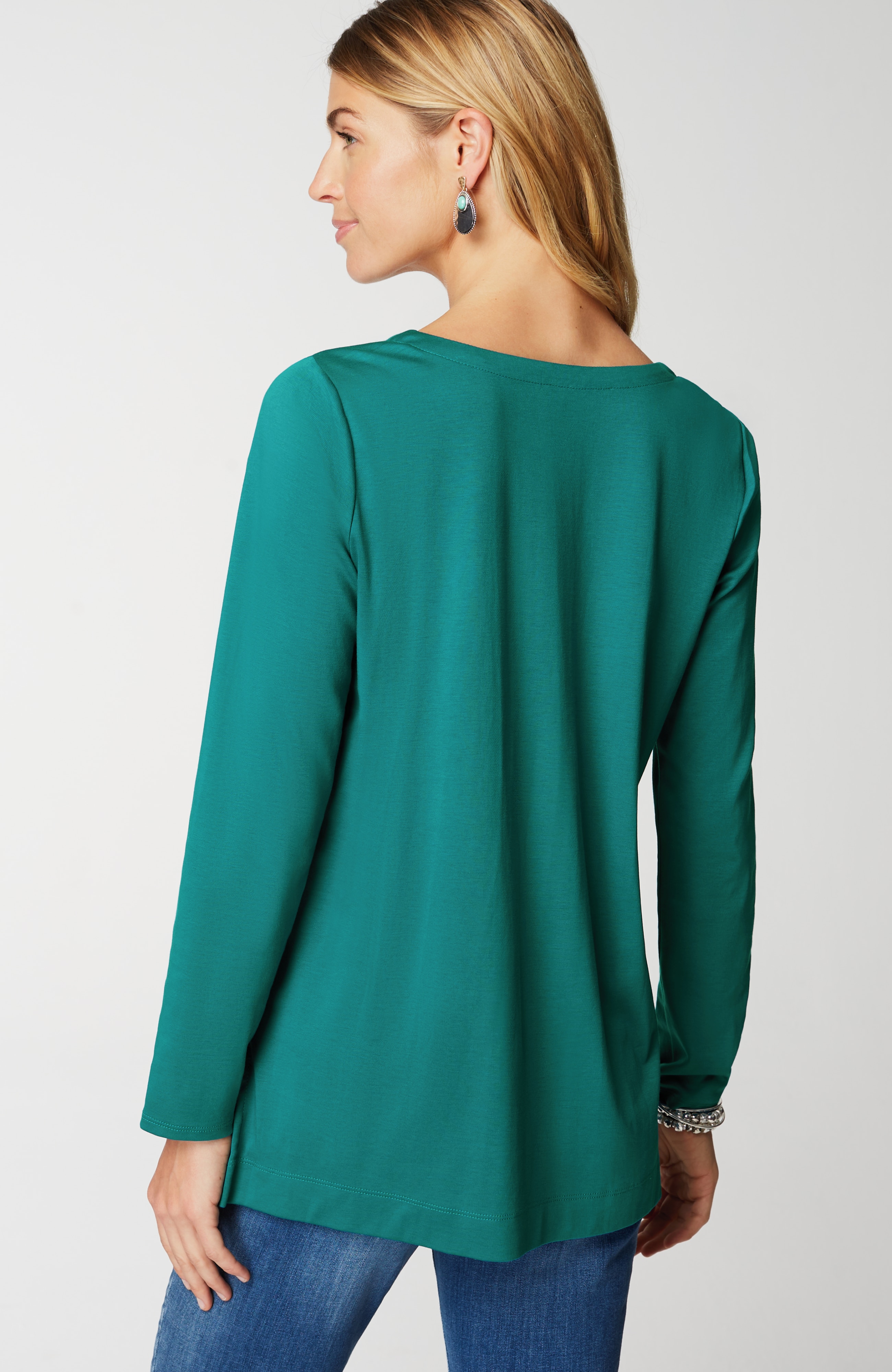 Simply Supima® Side-Slit Tunic