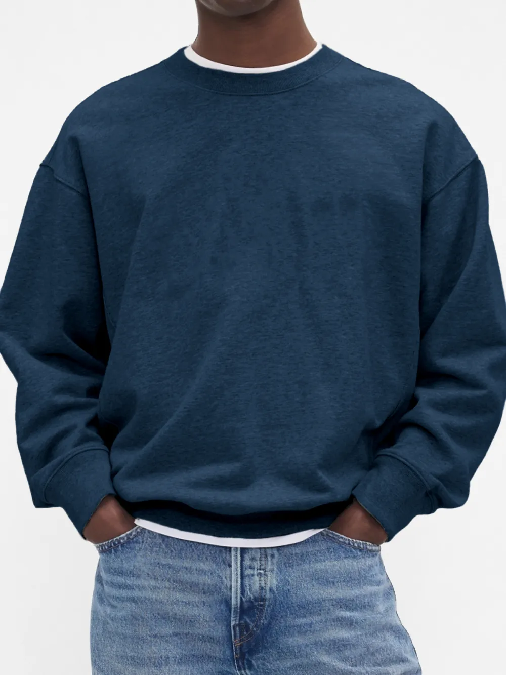 Men's Stylish Crewneck Basic Pullover Sweatershit