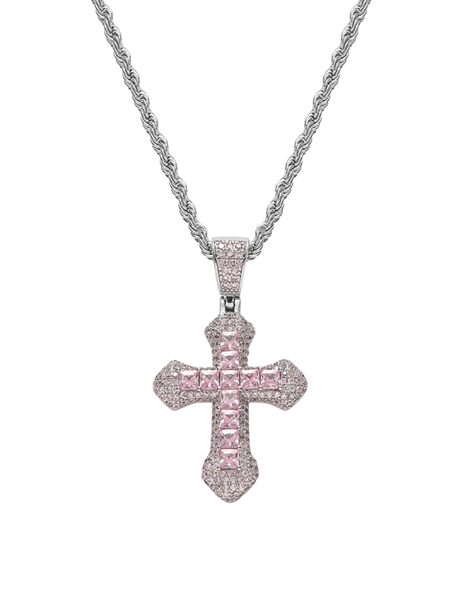 Corss Full Diamond Necklace-1514