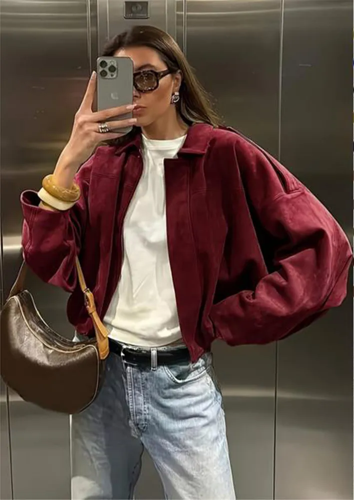 Women's Casual Loose Military Short Coat (Spring/Autumn, Army Color, Daily Wear)