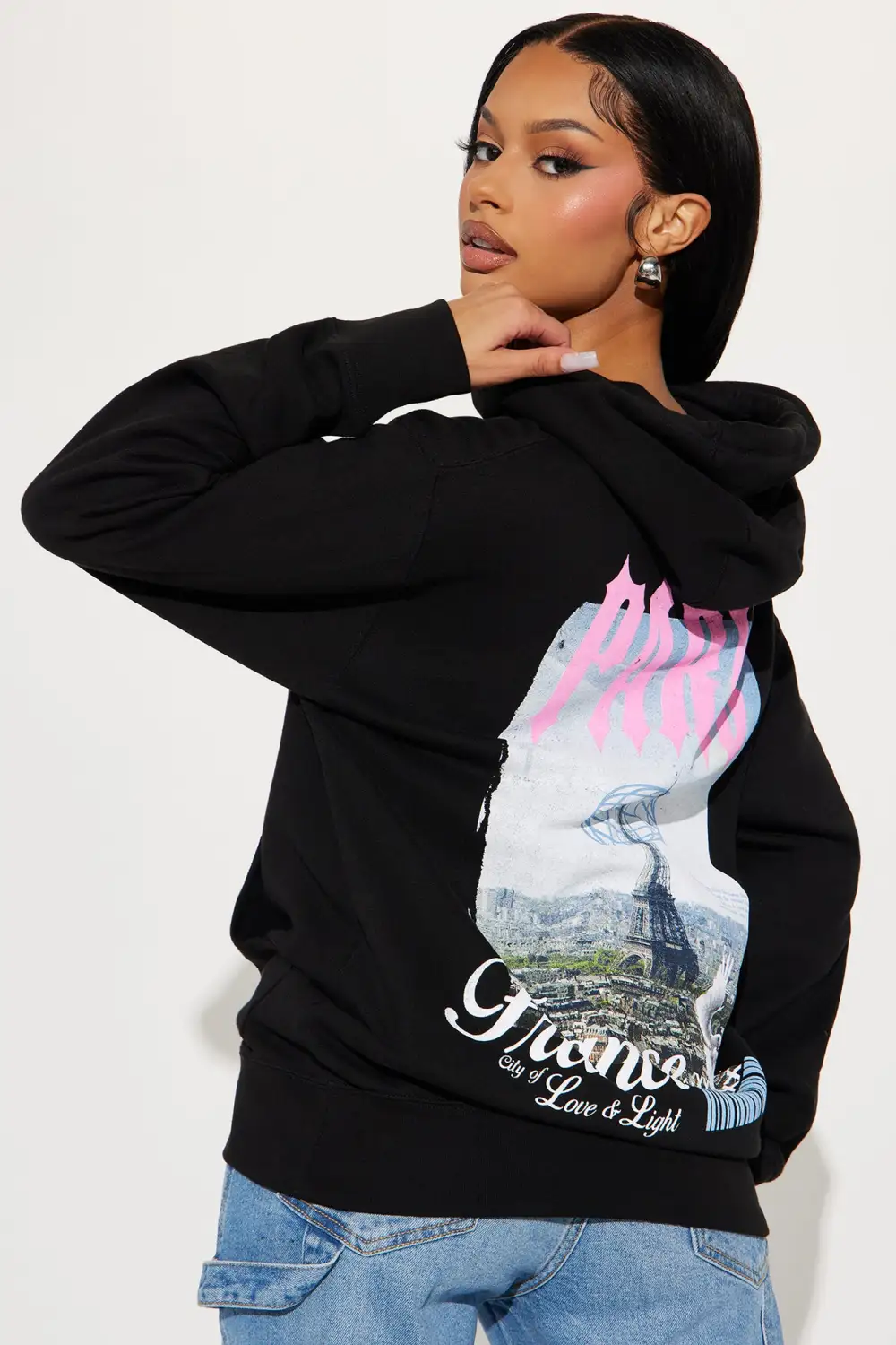 Love From Paris Hoodie - Black