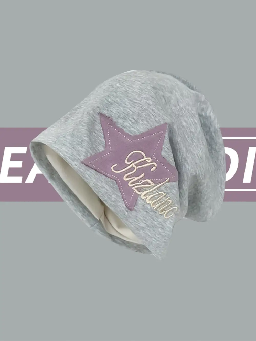 Star Embroidered Wrap Hat - 1703