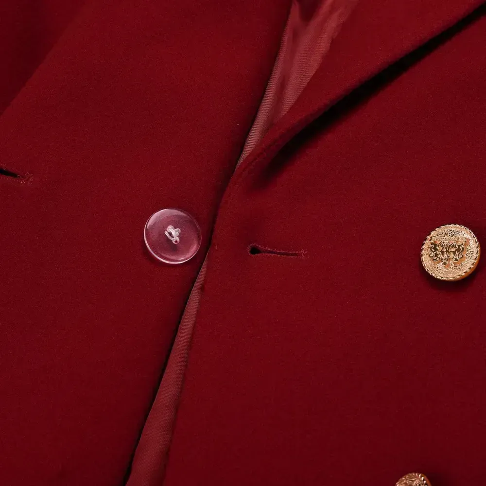 Womens Fall Winter Wool Coats Double Breasted Midi Peacoat Trench Coats