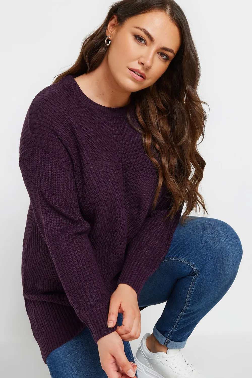 YOURS Curve Pink Essential Knitted Jumper
