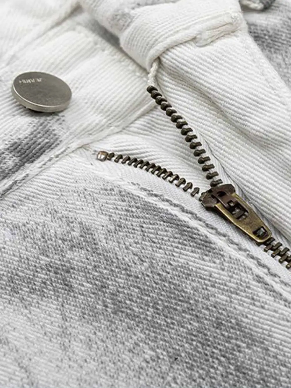 Hip Hop Aged Straight Leg Jeans - 1932