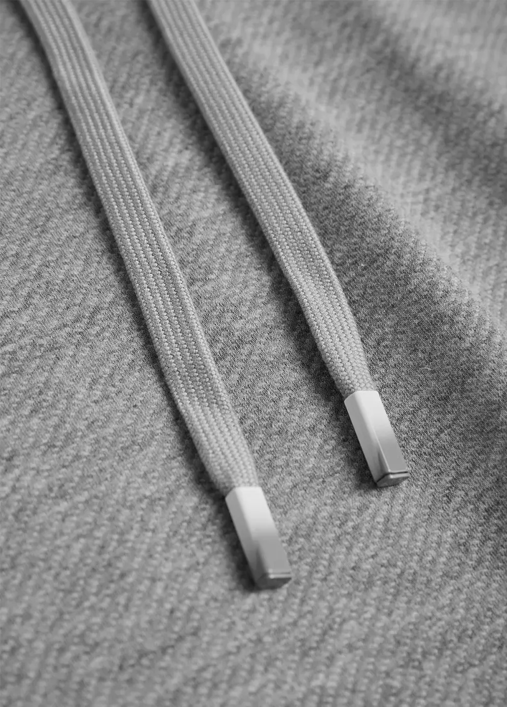 Grey Embroidery Jacquard Long Sleeve Hoodie