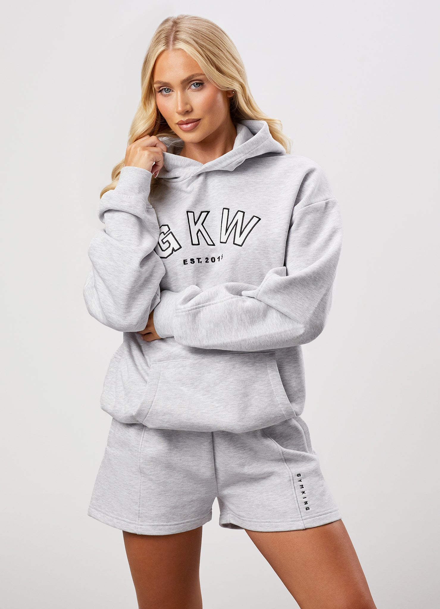 GKW Relaxed Fit Hood - Snow Marl